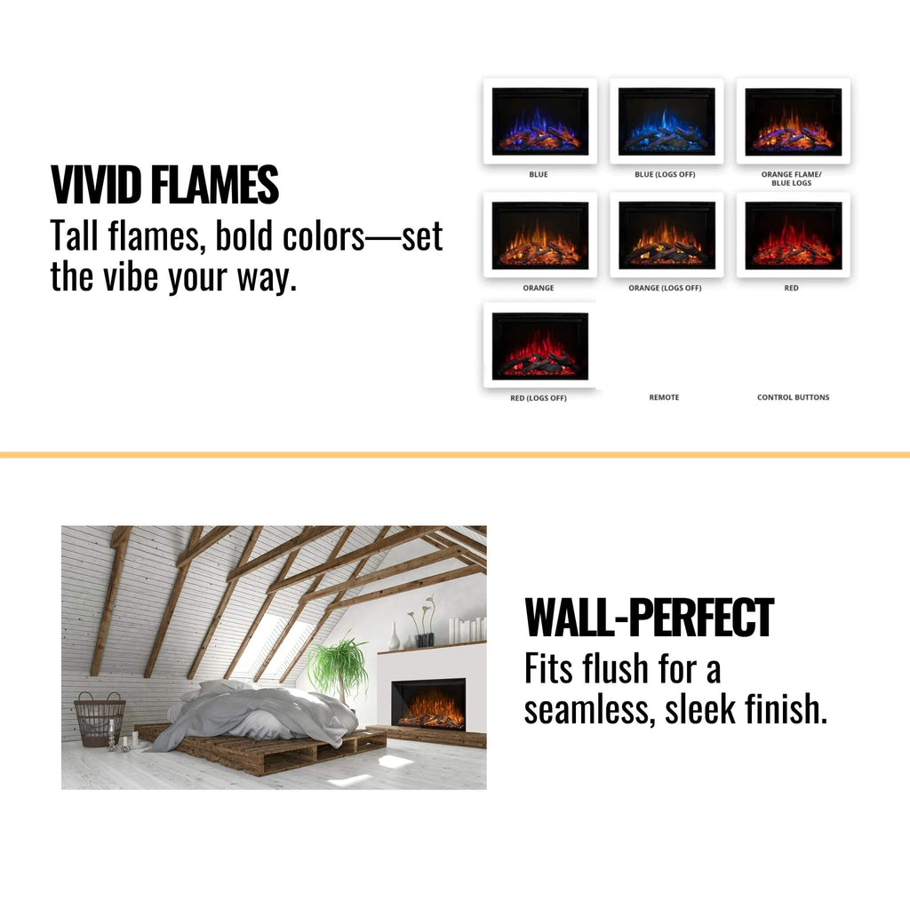 Modern Flames Redstone 54-Inch Built-In Traditional Electric Fireplace [RS-5435] (SAK48153) – SAKSBY WHOLESALE, view 9
