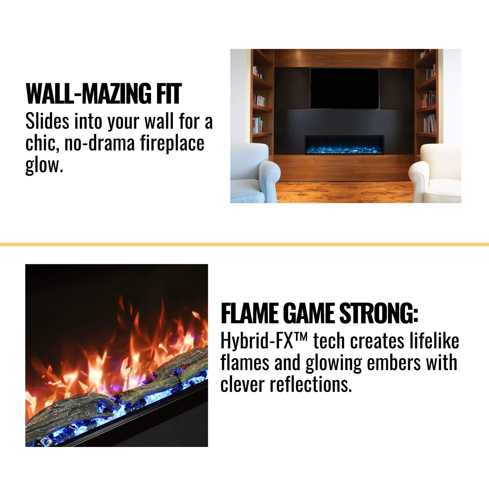 Modern Flames Landscape Pro Slim 44-Inch Built-In Linear Electric Fireplace [LPS-4414V2] (SAK18695) – SAKSBY WHOLESALE, view 
