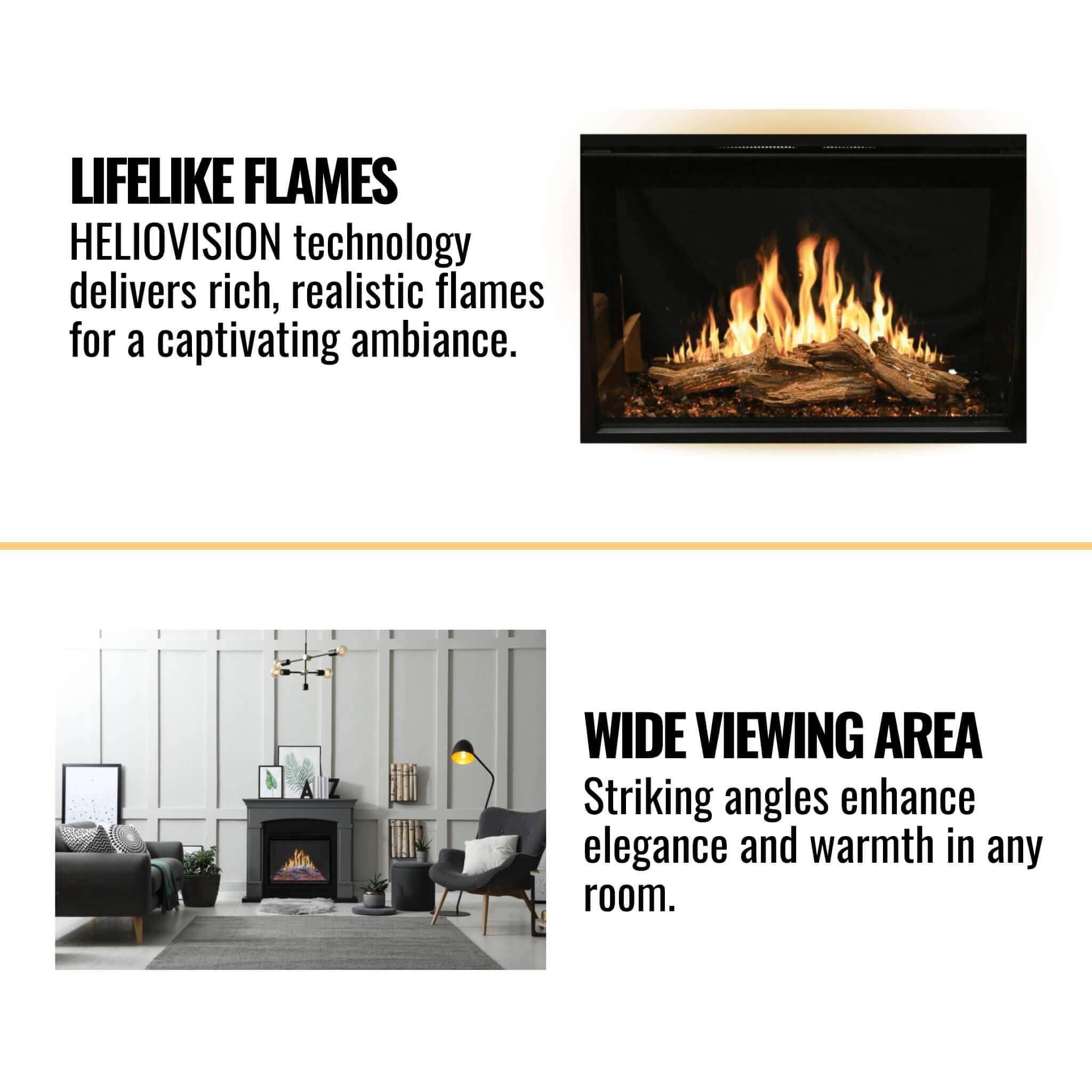 Modern Flames Orion Traditional 30-Inch Heliovision Electric Fireplace [OR30-TRAD] (SAK53719) – SAKSBY WHOLESALE, view 9