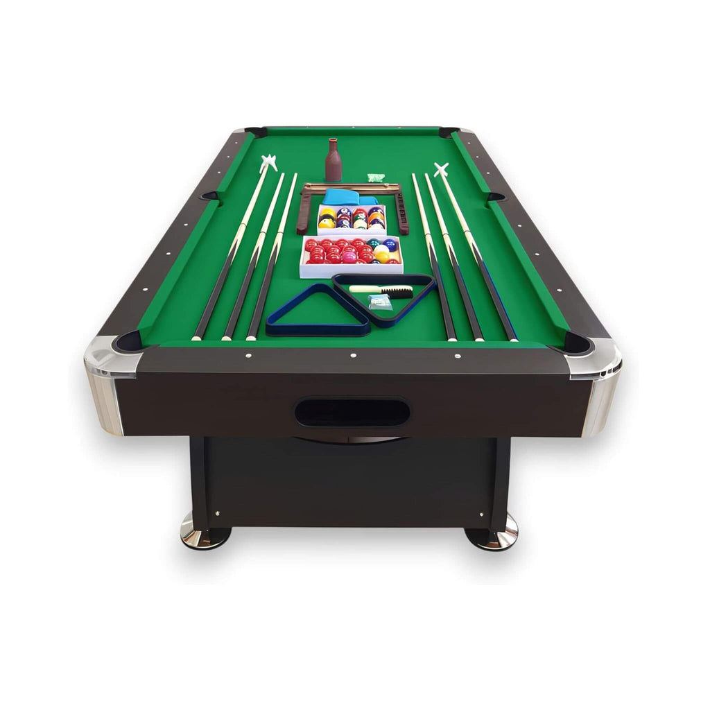 8FT Modern Green Felt Billiard Pool Table With Automatic Ball Return And Accessories Kit (SAK24870) – SAKSBY WHOLESALE, view 