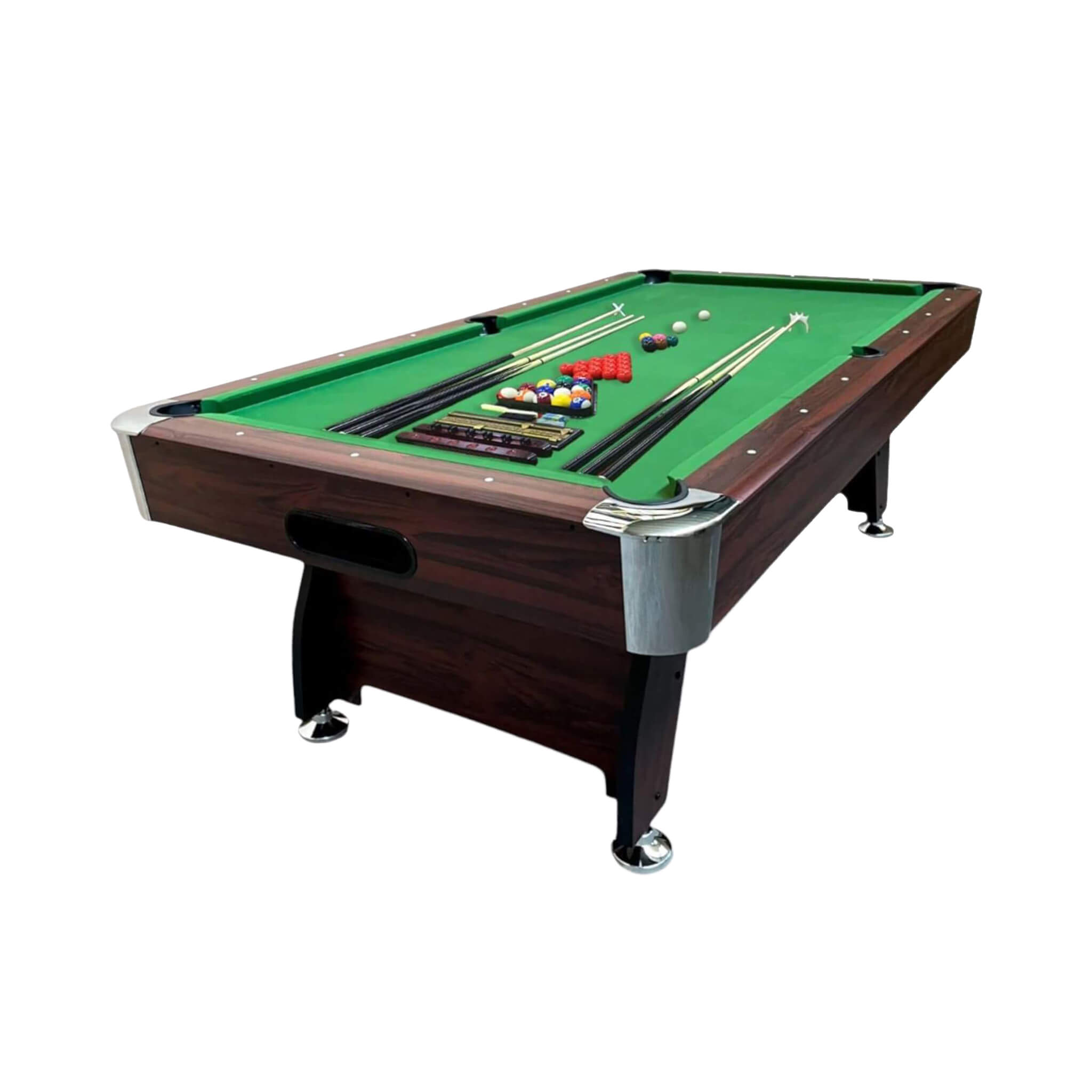 8FT Modern Green Felt Billiard Pool Table With Automatic Ball Return And Accessories Kit (SAK24870) – SAKSBY WHOLESALE