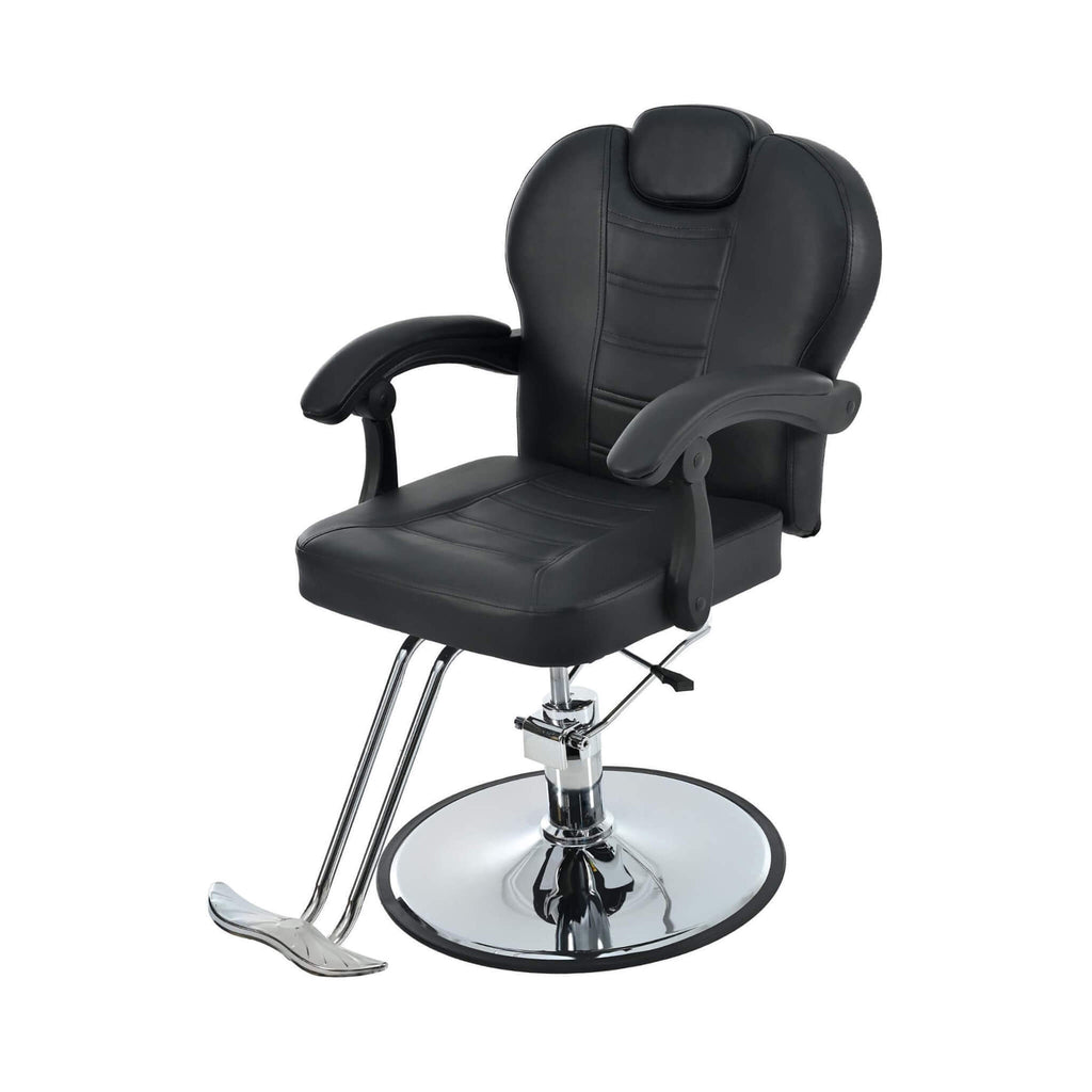 Modern Reclining Barber Chair With Adjustable Headrest And Hydraulic Pump (SAK62751) – SAKSBY WHOLESALE