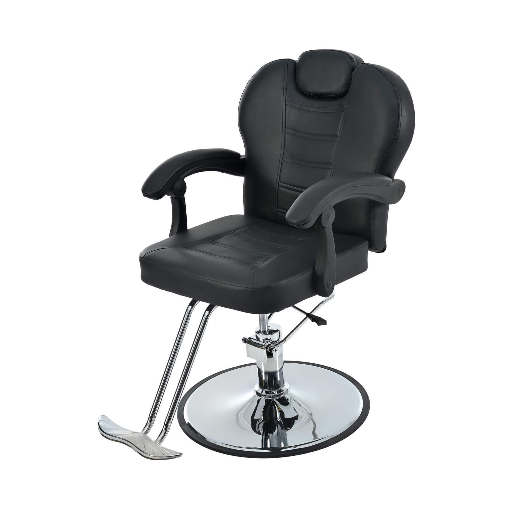 Modern Reclining Barber Chair With Adjustable Headrest And Hydraulic Pump (SAK62751) – SAKSBY WHOLESALE