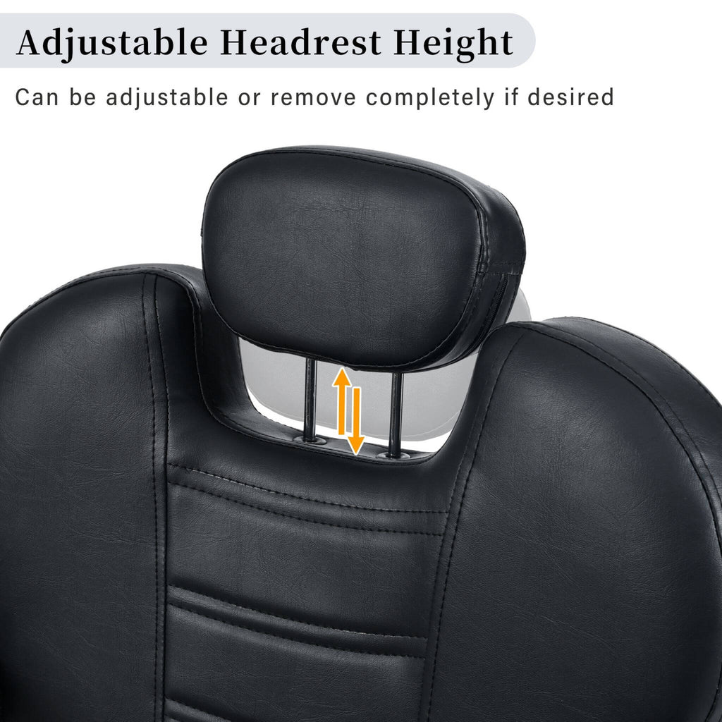 Modern Reclining Barber Chair With Adjustable Headrest And Hydraulic Pump (SAK62751) – SAKSBY WHOLESALE, view 8