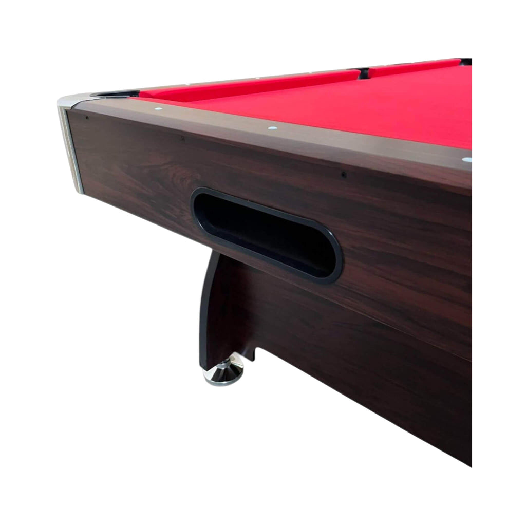 8FT Modern Red Felt Billiard Pool Table With Automatic Ball Return And Accessories Kit (SAK76139) – SAKSBY WHOLESALE, view 8