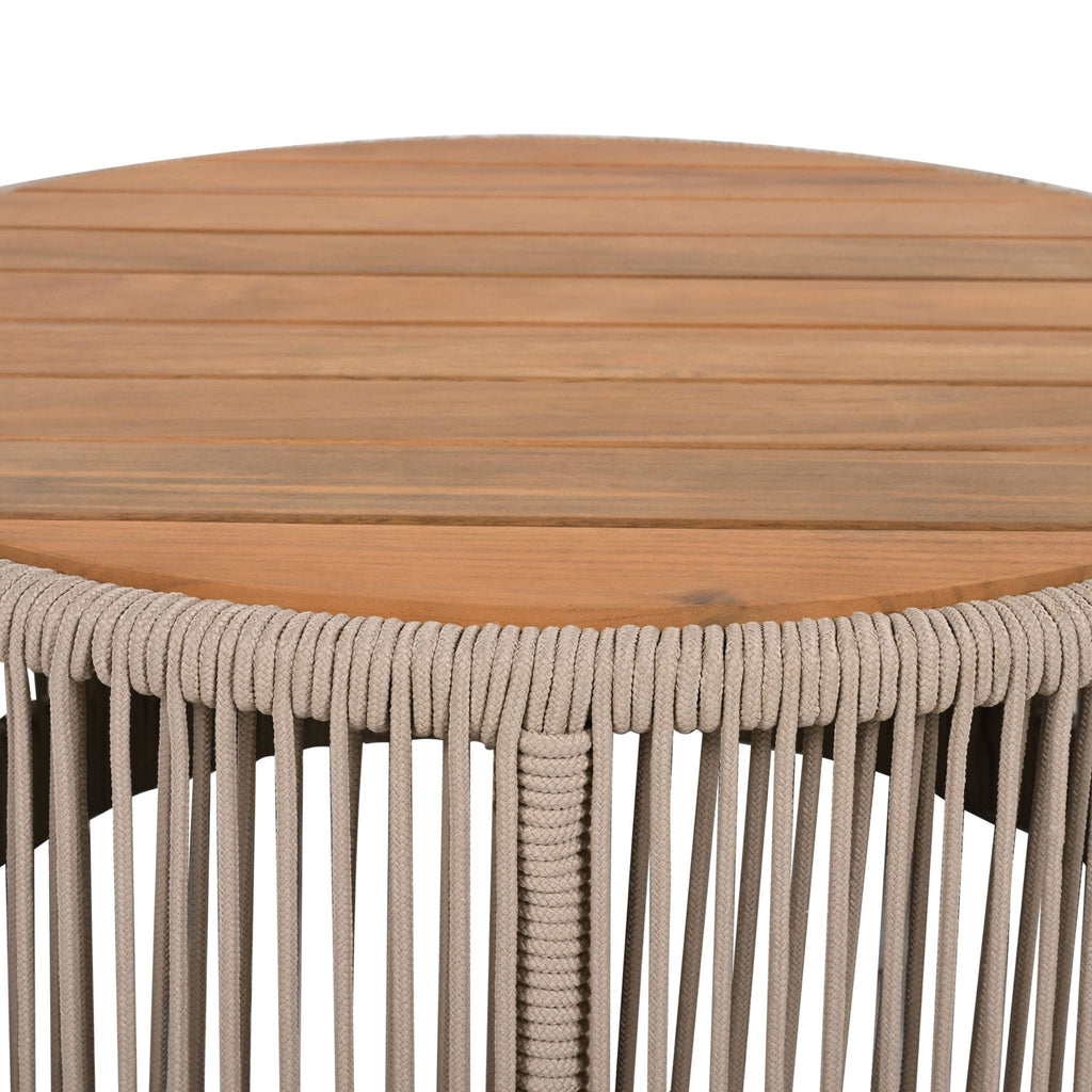 Alora Modern Rustic Coffee Table & Side Table With Woven Rope Design (SAK56739) – SAKSBY WHOLESALE, view 18