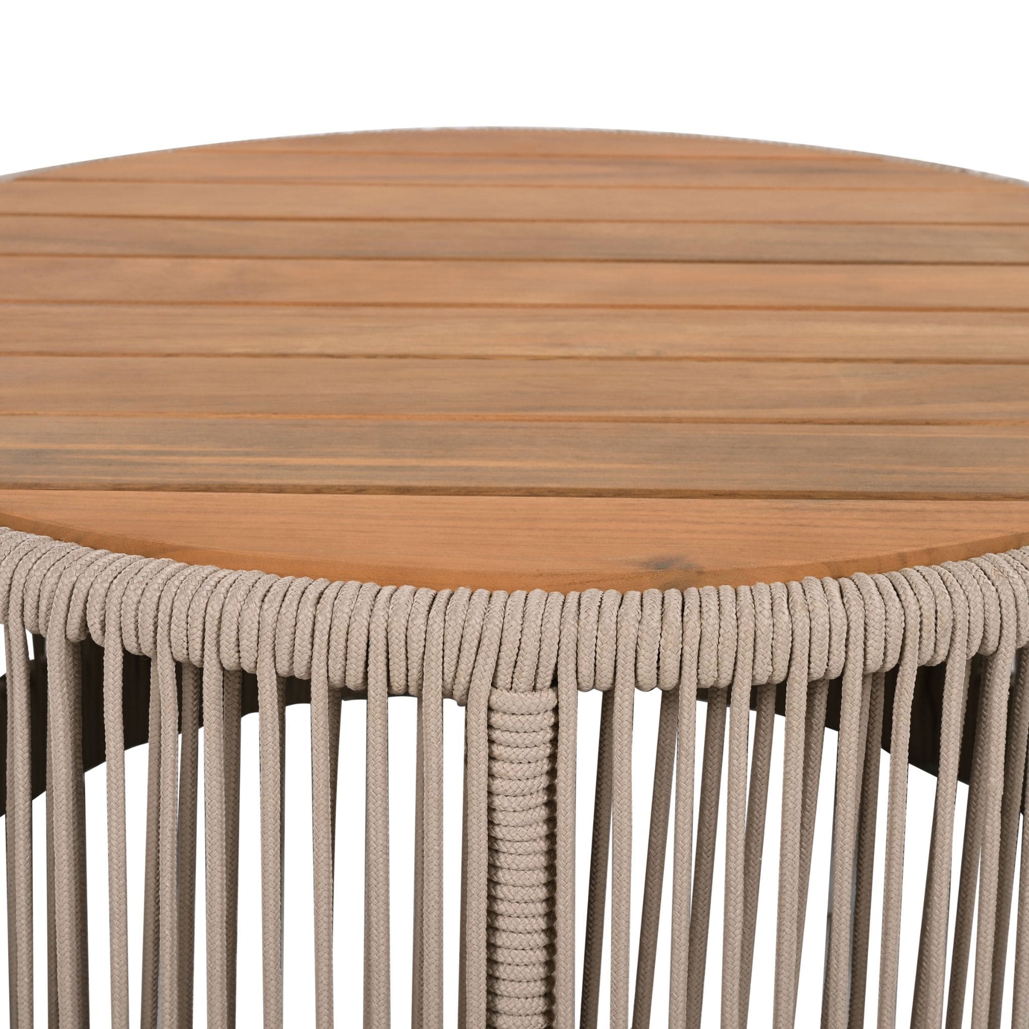 Alora Modern Rustic Coffee Table & Side Table With Woven Rope Design (SAK56739) – SAKSBY WHOLESALE, view 18