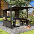 [09X10FT] Alora Modern Slanted Hardtop Alloy Steel Grill Gazebo (SAK32687) – SAKSBY WHOLESALE