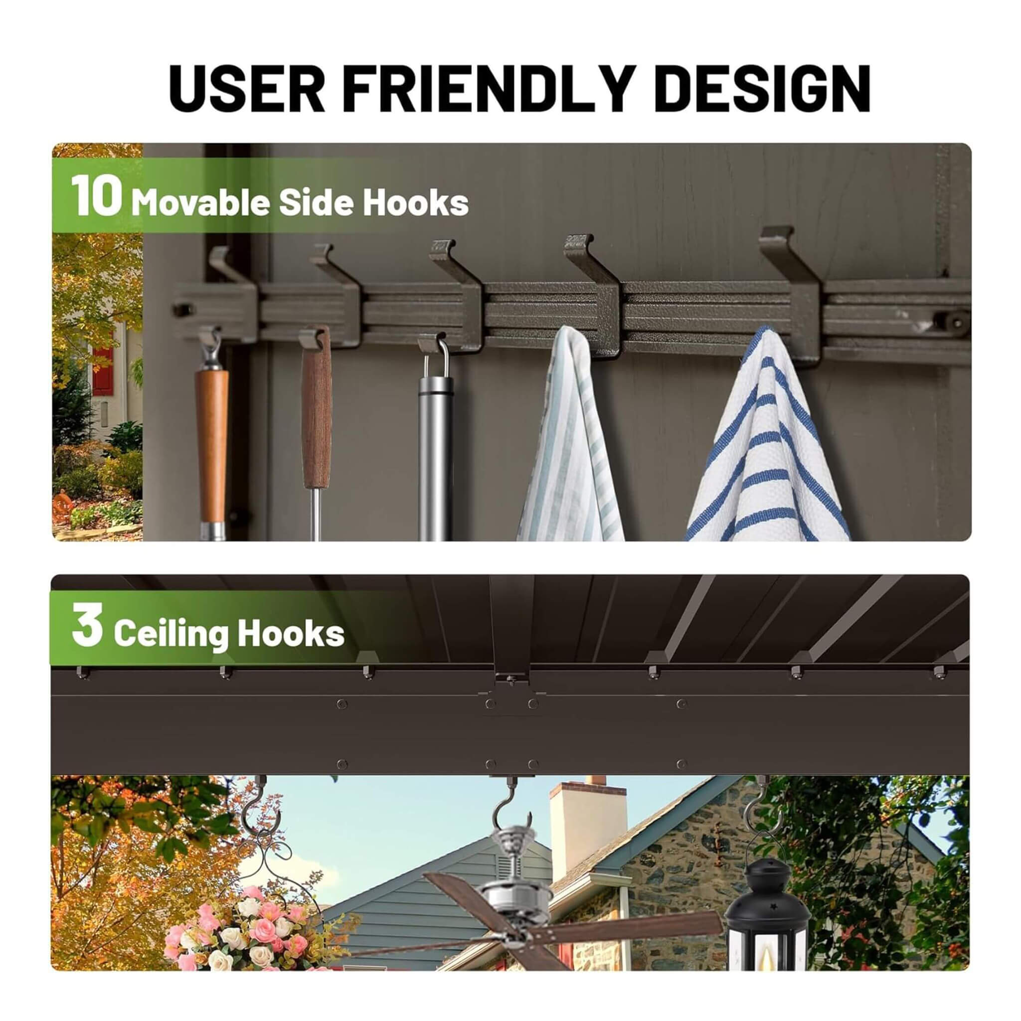 [09X10FT] Alora Modern Slanted Hardtop Alloy Steel Grill Gazebo (SAK32687) – SAKSBY WHOLESALE, view 6