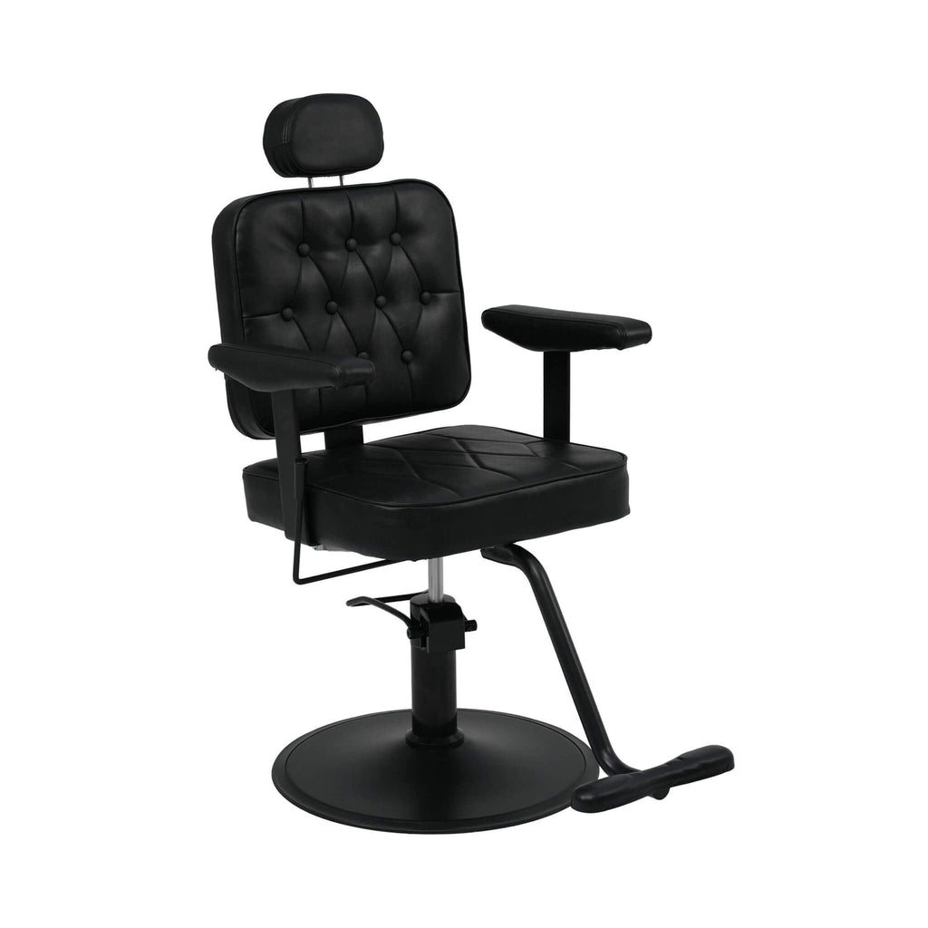 Modern Vintage Hydraulic PU Leather Reclining Barber Chair (SAK59102) – SAKSBY WHOLESALE, view 9
