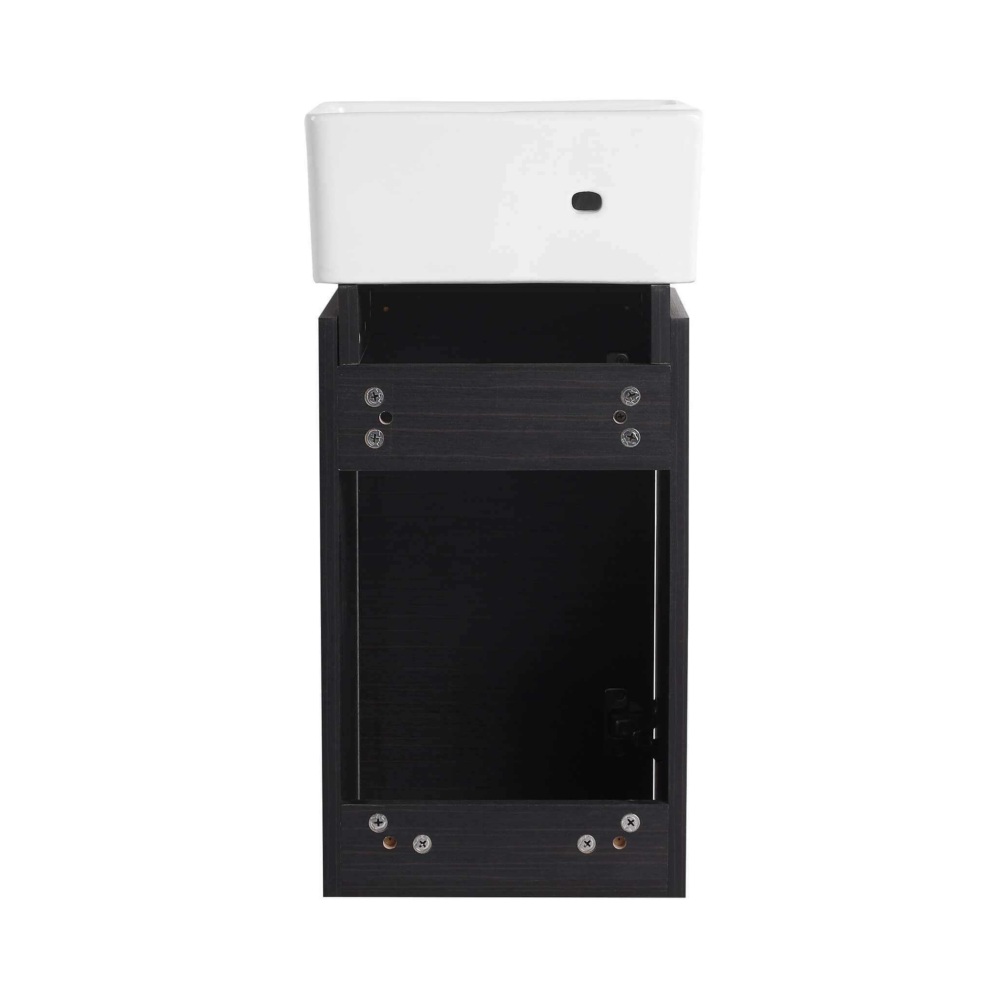 Nuvia Modern Wall-Mounted Bathroom Vanity With Ceramic Sink And Soft Close Door (SAK05214) – SAKSBY WHOLESALE, view 6