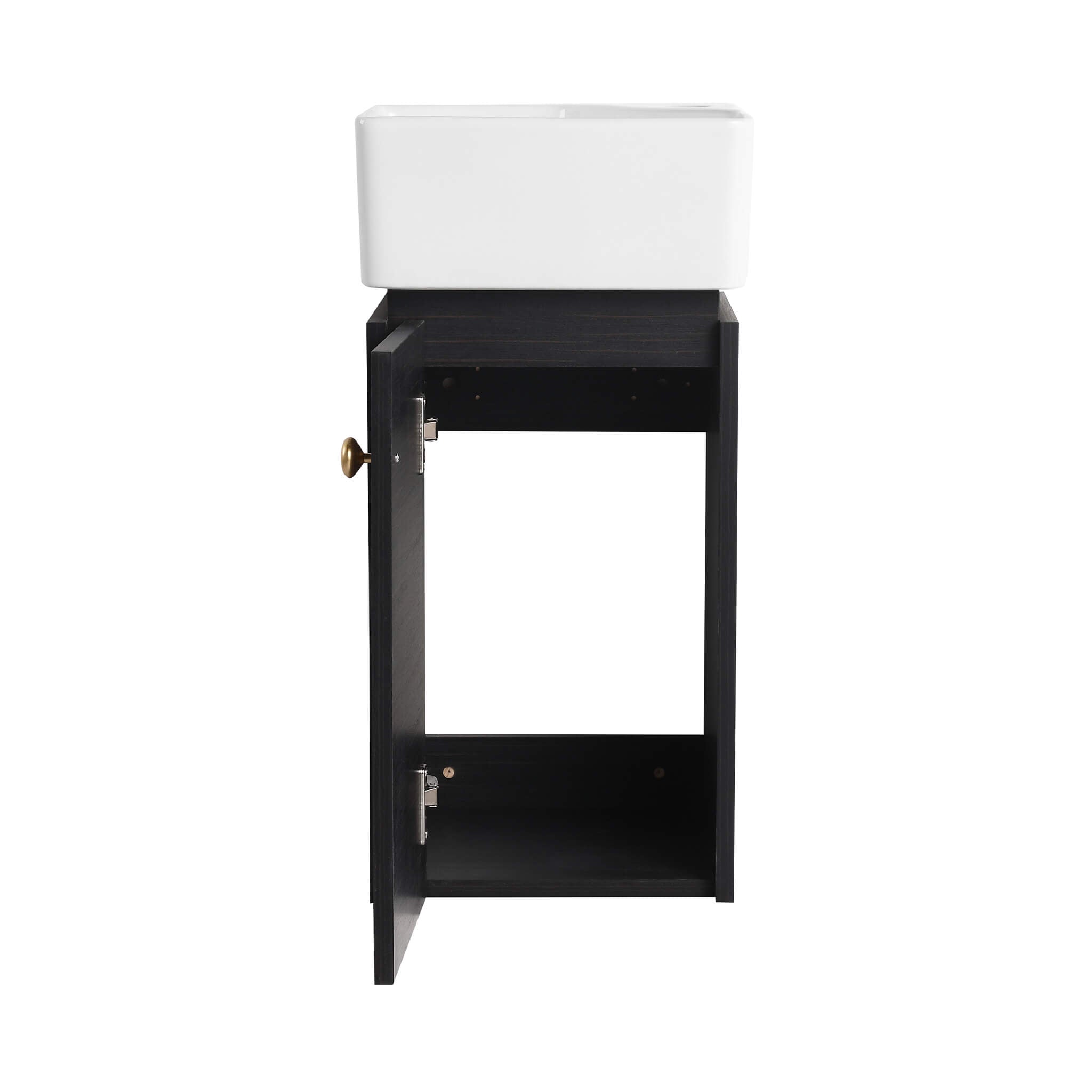 Nuvia Modern Wall-Mounted Bathroom Vanity With Ceramic Sink And Soft Close Door (SAK05214) – SAKSBY WHOLESALE, view 11