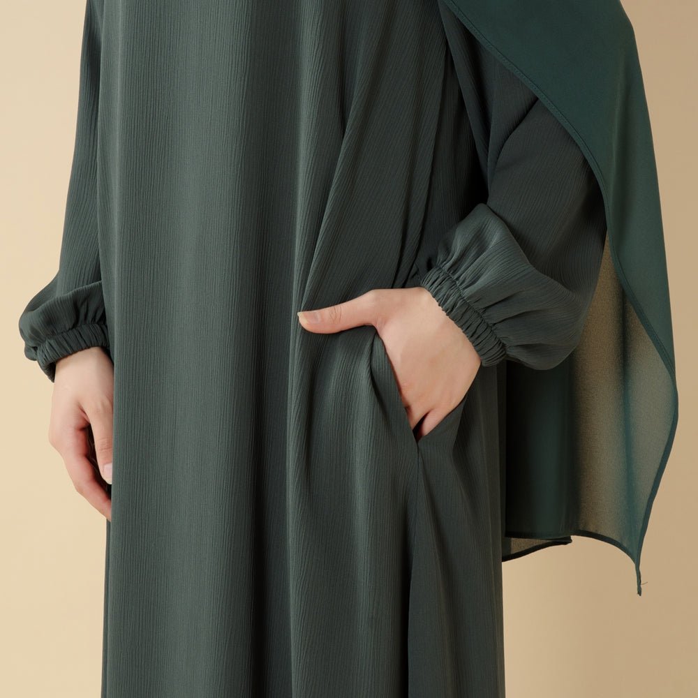 Mariam's Collection Modest Luxury Premium Nida Abaya | Zoom Umbrella Cut Summer Abaya (MA233) — detail shot 8