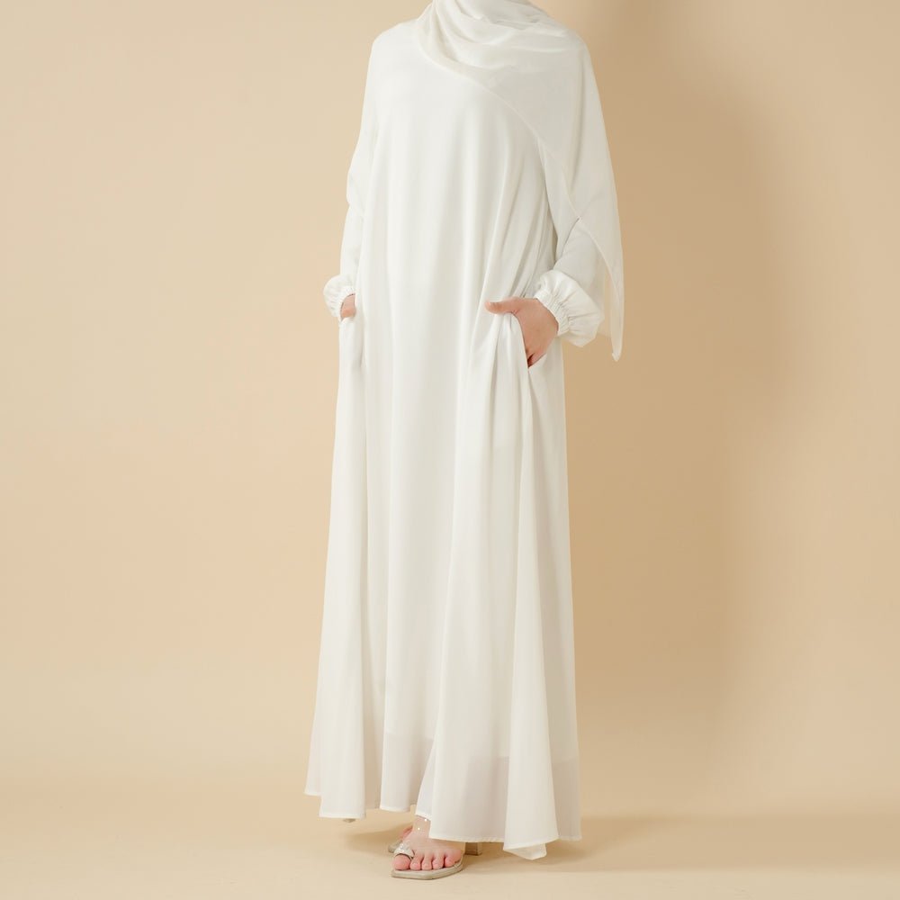 Mariam's Collection Modest Luxury Premium Nida Abaya | Zoom Umbrella Cut Summer Abaya (MA233) — feature highlight