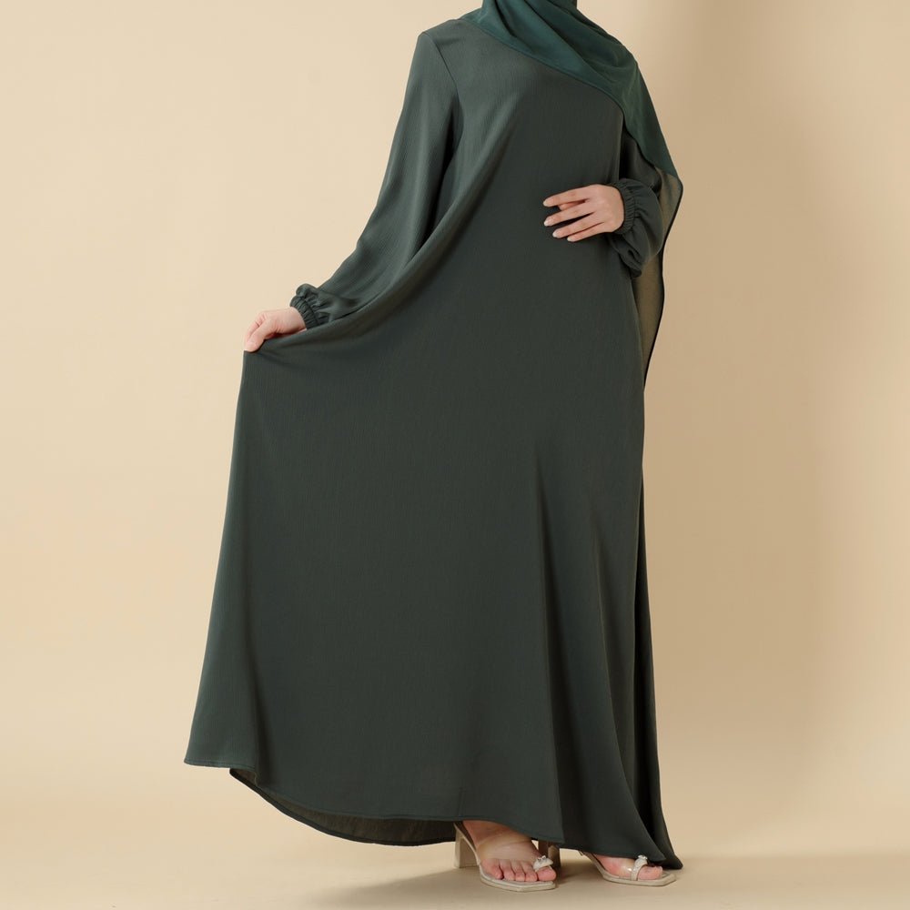 Mariam's Collection Modest Luxury Premium Nida Abaya | Zoom Umbrella Cut Summer Abaya (MA233) — detail shot 7