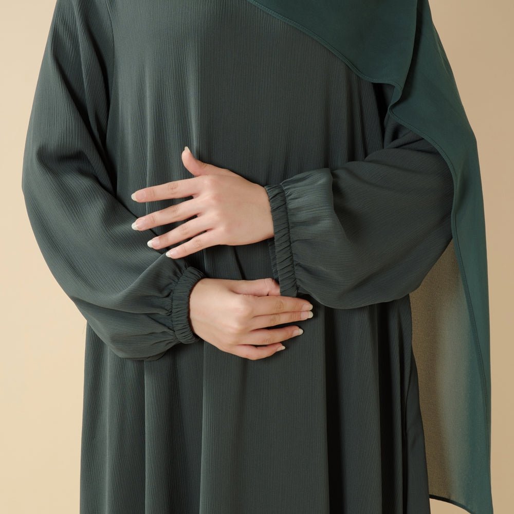 Mariam's Collection Modest Luxury Premium Nida Abaya | Zoom Umbrella Cut Summer Abaya (MA233) — detail shot 9