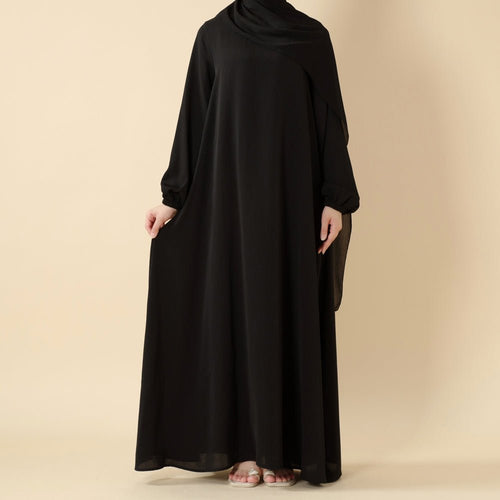 Modest Luxury Premium Nida Abaya | Zoom Umbrella Cut Summer Abaya (MA233)