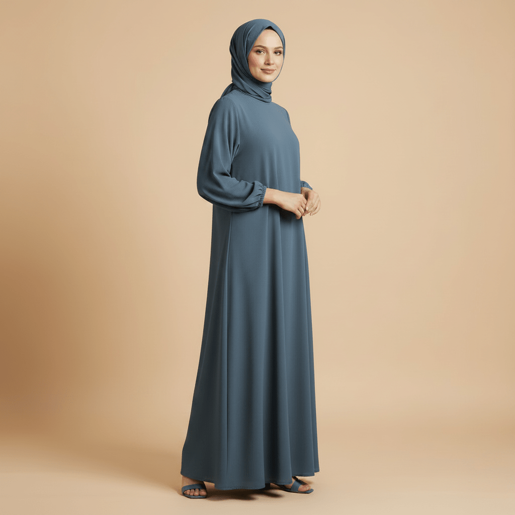 Modest Luxury Premium Nida Abaya | Zoom Umbrella Cut Summer Abaya (MA233)