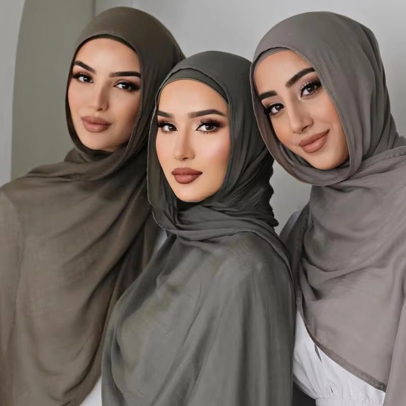 Mariam's Collection Modesty Pure Color Hijab & Undercap 2-Piece Set (MH174) — main product shot
