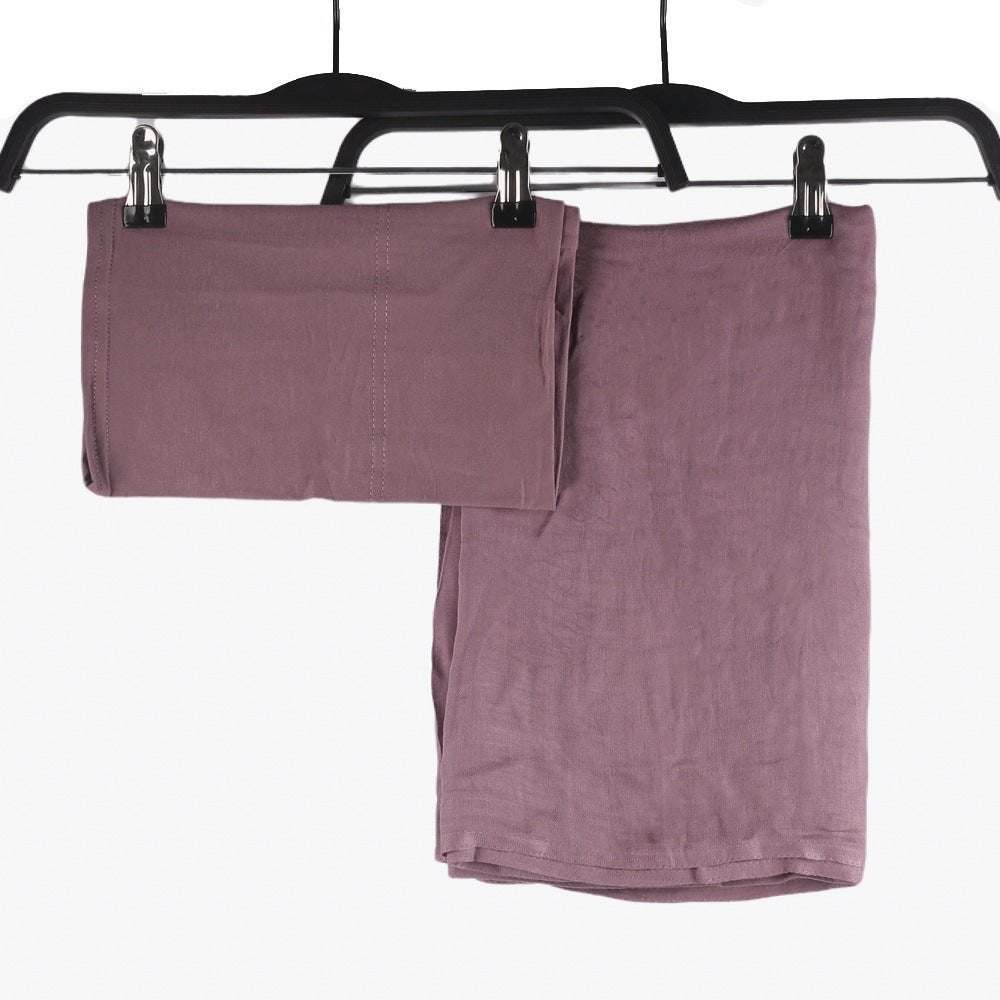 Mariam's Collection Modesty Pure Color Hijab & Undercap 2-Piece Set (MH174) — alternative angle