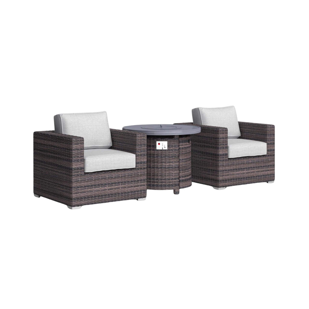 Alora 3-Piece Modular Rattan Patio Sofa Set With Weather-Resistant Cushions (SAK75321) – SAKSBY WHOLESALE, view 5