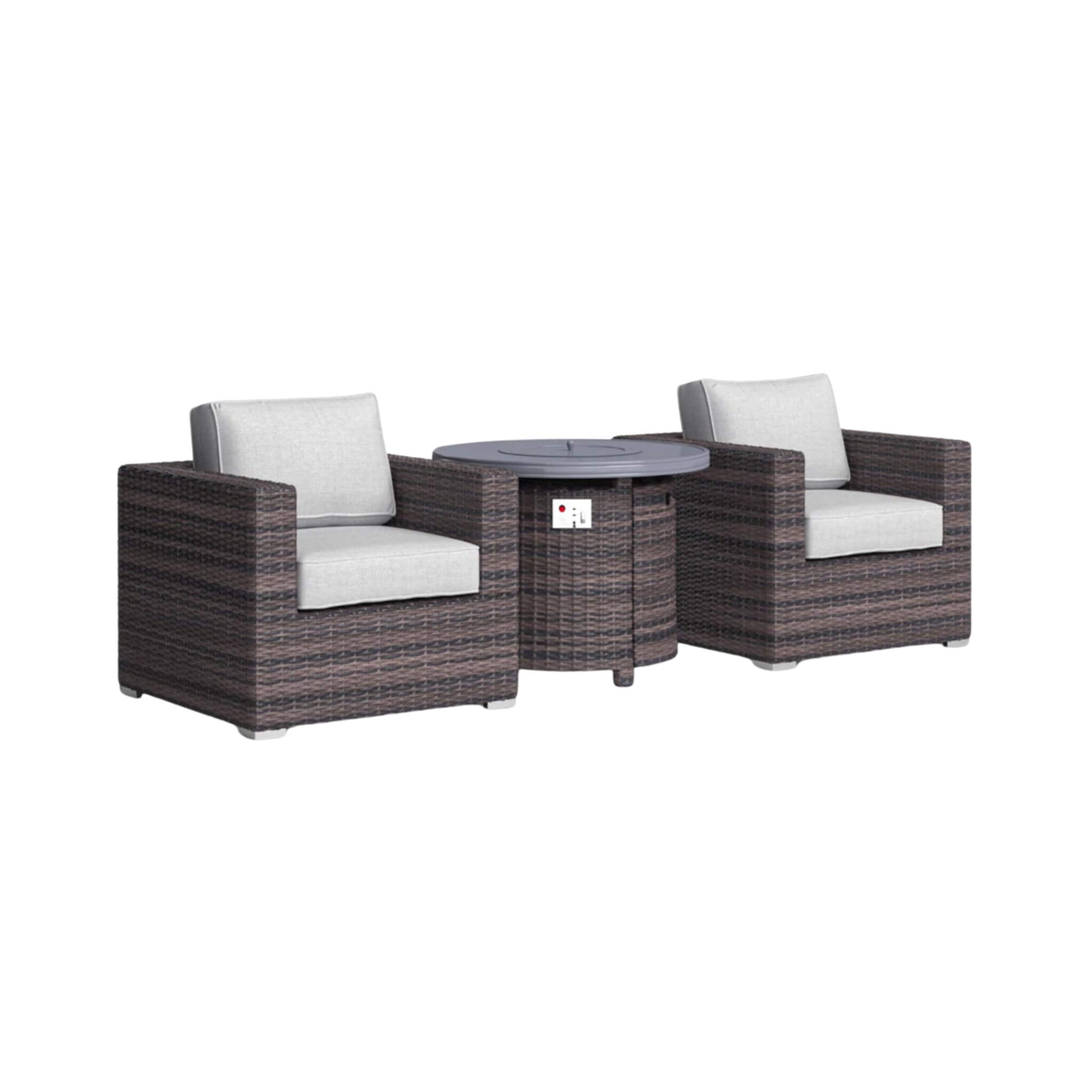 Alora 3-Piece Modular Rattan Patio Sofa Set With Weather-Resistant Cushions (SAK75321) – SAKSBY WHOLESALE, view 5