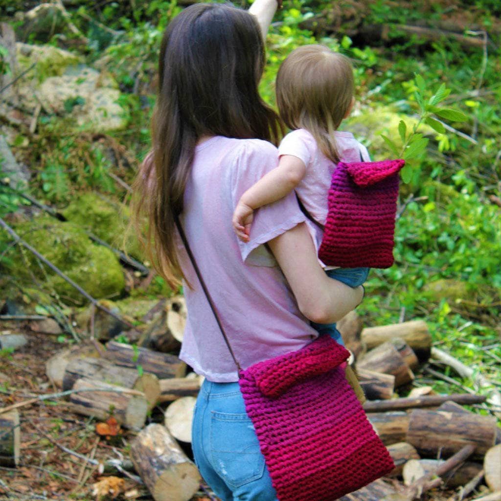 Darn Good Yarn Mommy + Me Pack Crochet Kit — construction detail