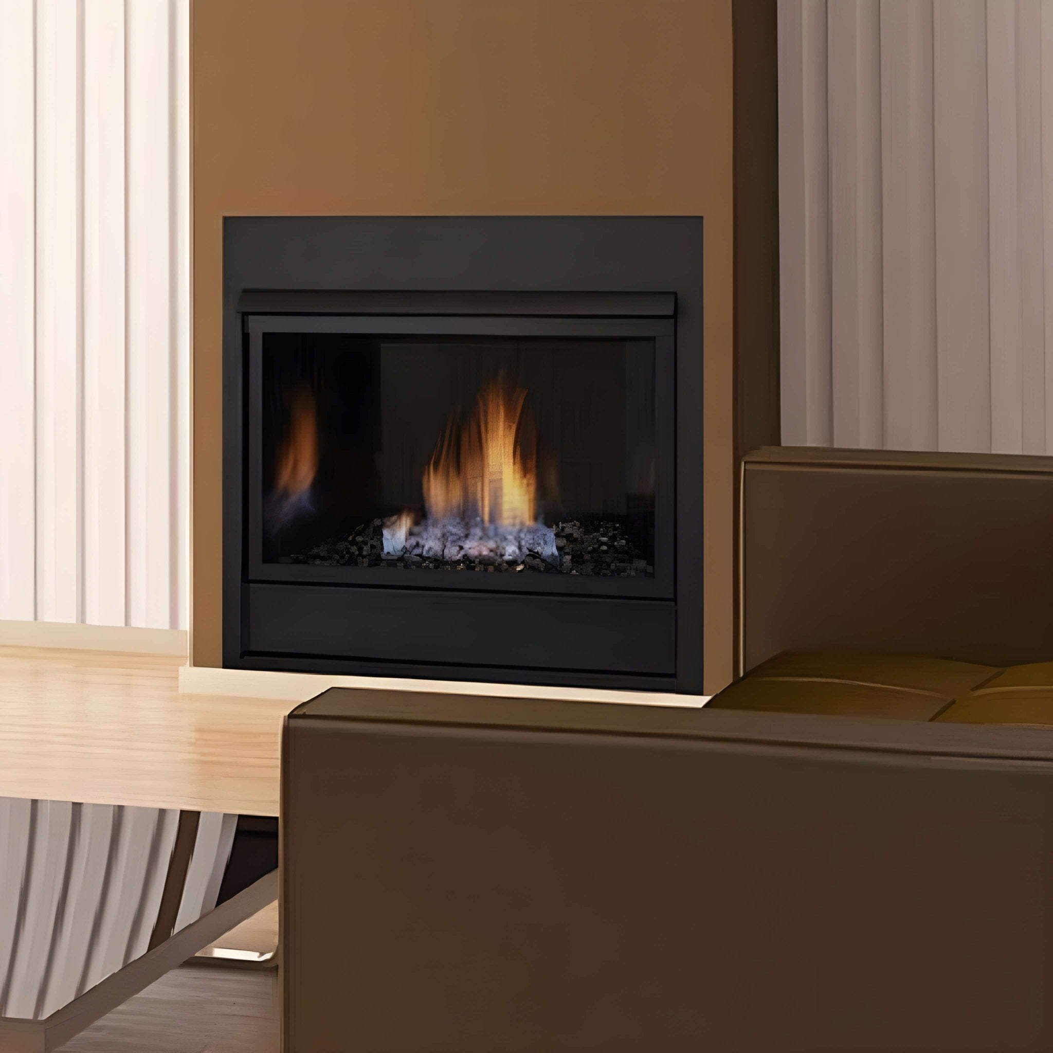 Monessen 24-Inch Contemporary Style Vent-Free Millivolt Natural Gas Fireplace [VFC24CNV] (SAK31415) – SAKSBY WHOLESALE, view 