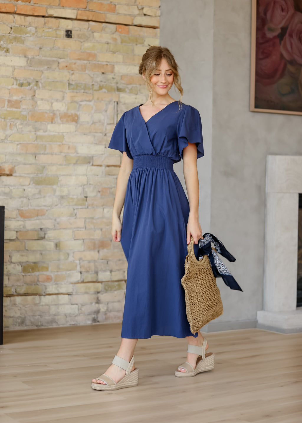 Inherit Co. Montie Flutter Sleeve Maxi Dress  - FINAL SALE — lifestyle context