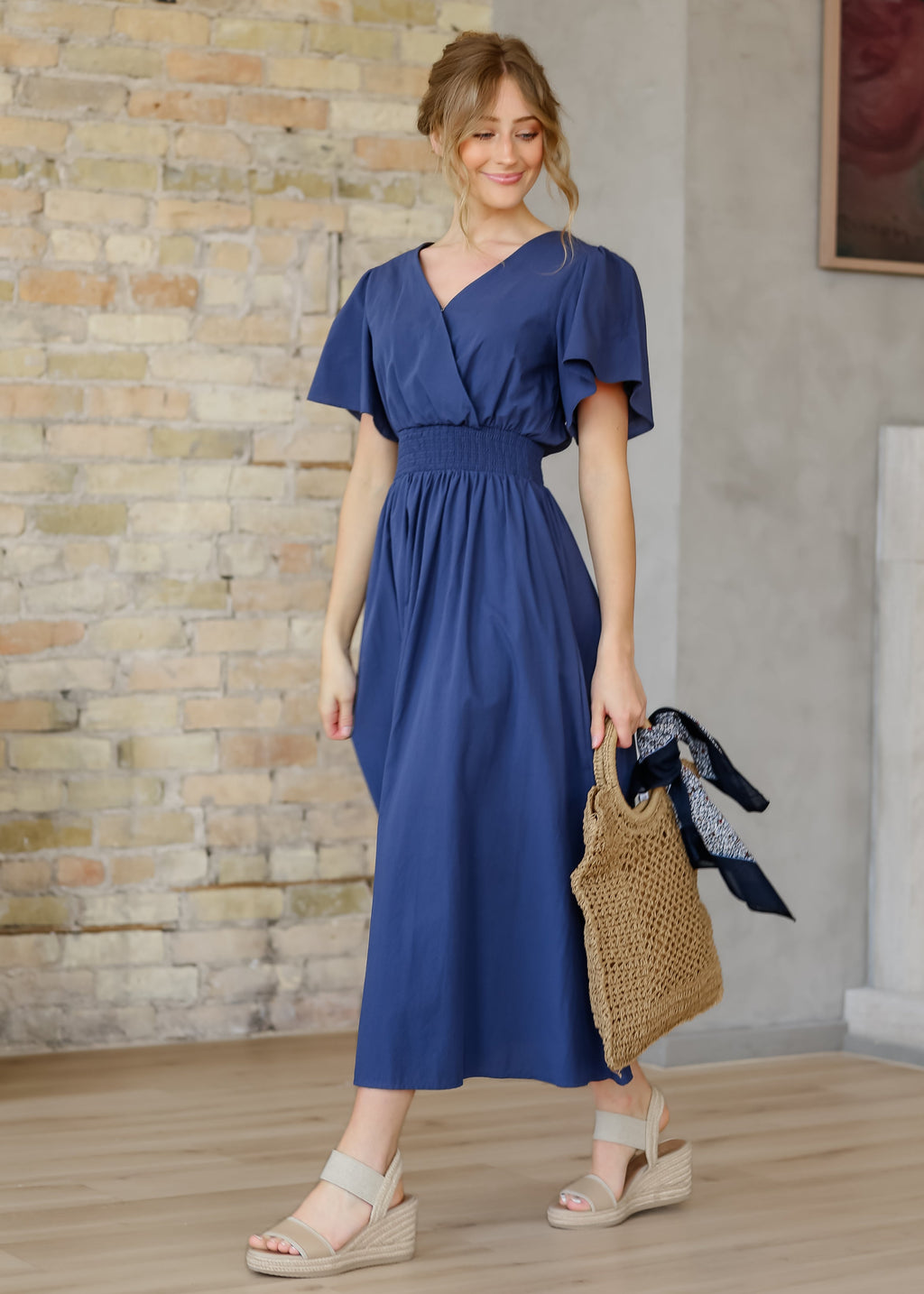 Inherit Co. Montie Flutter Sleeve Maxi Dress  - FINAL SALE — comparison shot