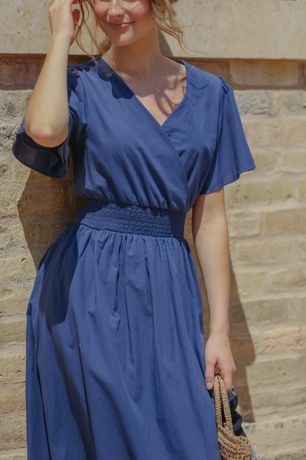 Inherit Co. Montie Flutter Sleeve Maxi Dress  - FINAL SALE — side view