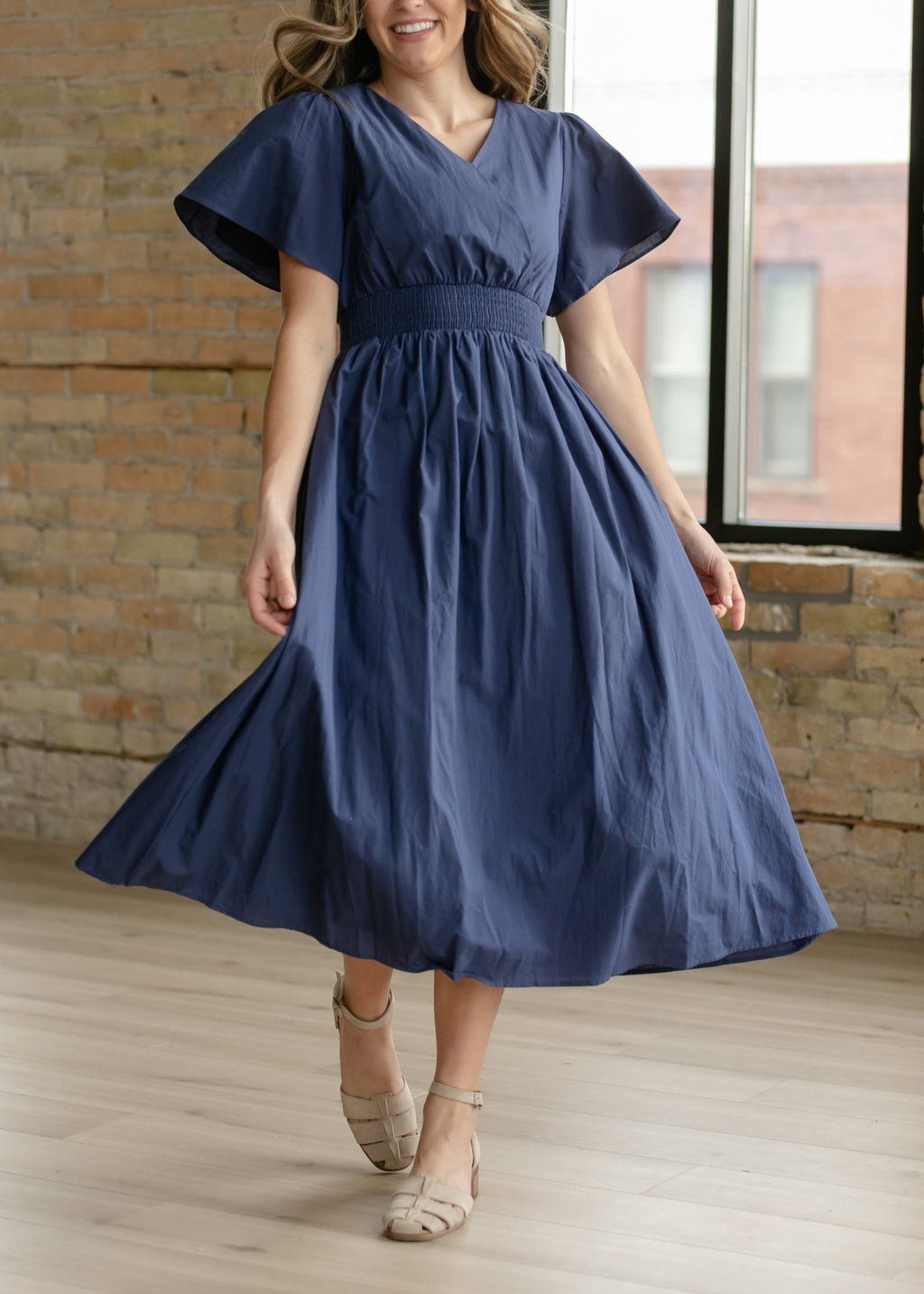 Inherit Co. Montie Flutter Sleeve Maxi Dress  - FINAL SALE — lifestyle context