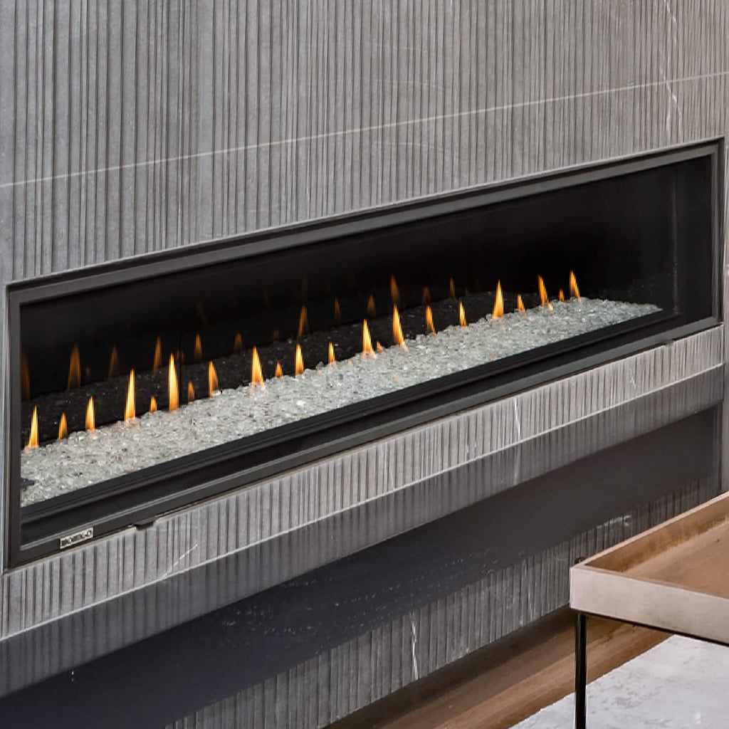 Montigo DelRay Full Load Direct Vent Linear Natural Gas Fireplace With Remote Controlled Fans [DRL36/48/7213NI-2] (SAK56384) 