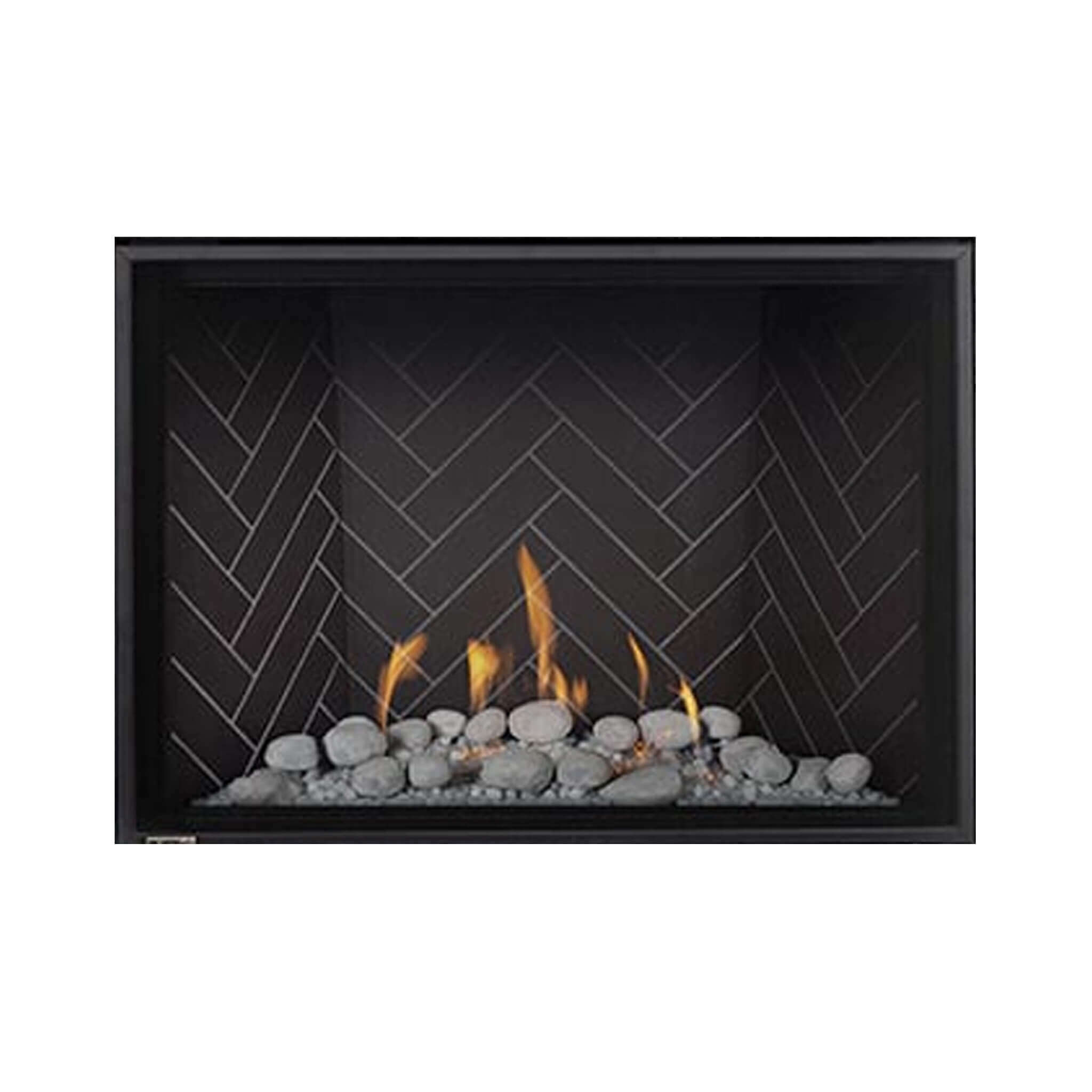 Montigo DelRay Square Direct Vent Natural Gas Fireplace With Concealed Universal Burner [DRSQ34/38/42/46NI] (SAK74029) – SAKS