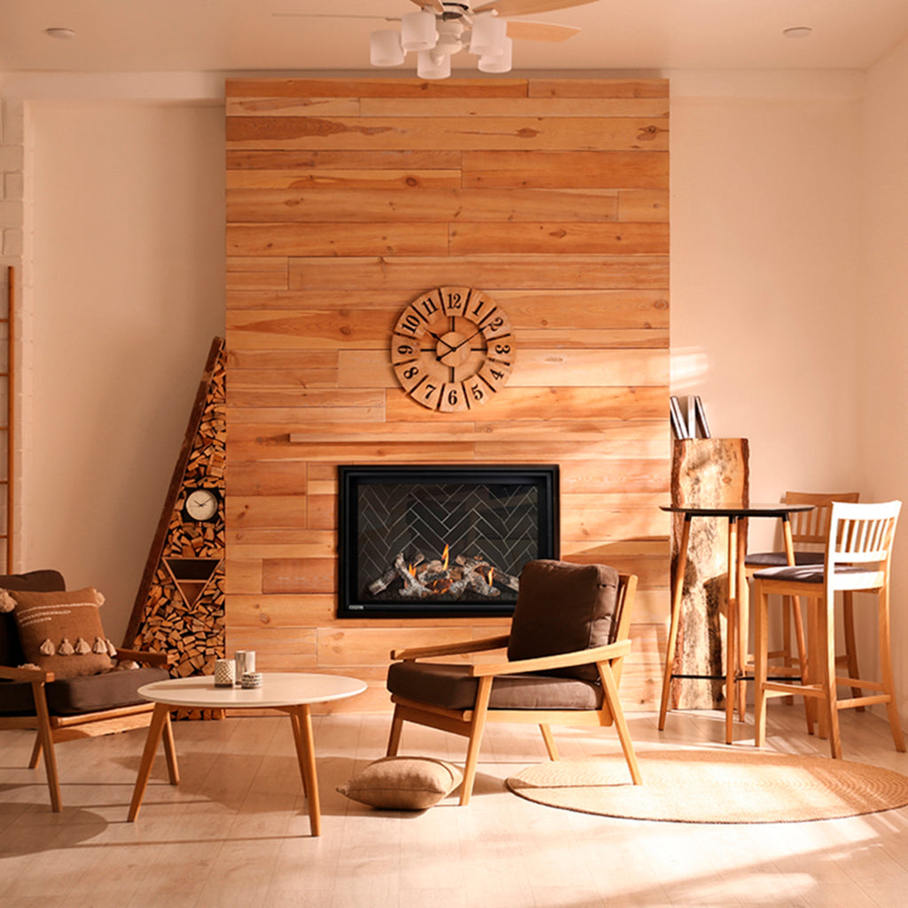 Montigo DelRay Square Direct Vent Natural Gas Fireplace With Concealed Universal Burner [DRSQ34/38/42/46NI] (SAK74029) – SAKS