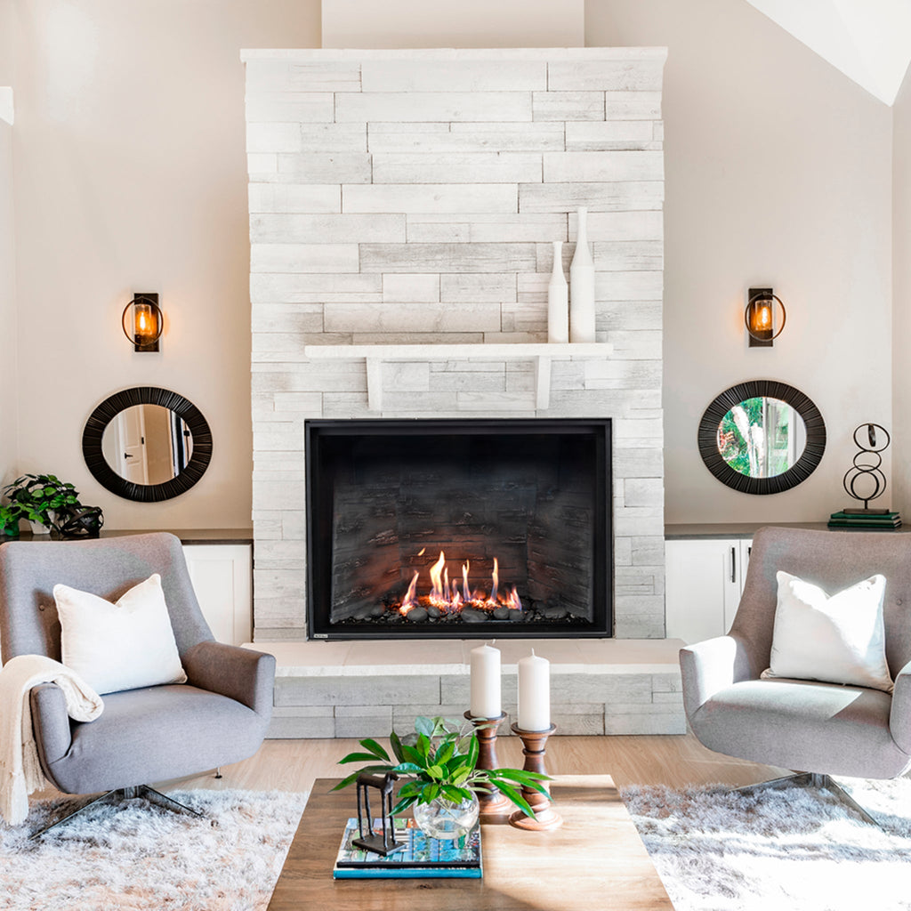 Montigo DelRay Square Direct Vent Natural Gas Fireplace With Concealed Universal Burner [DRSQ34/38/42/46NI] (SAK74029) – SAKS