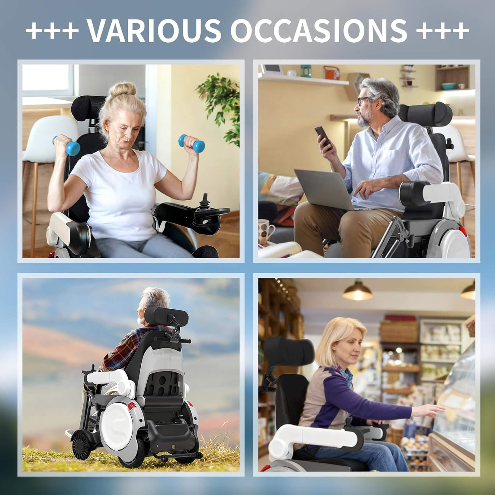 Motivo One-Touch Zero Gravity Electric Folding Wheelchair [FDA-Approved] (SAK20968) – SAKSBY WHOLESALE, view 11