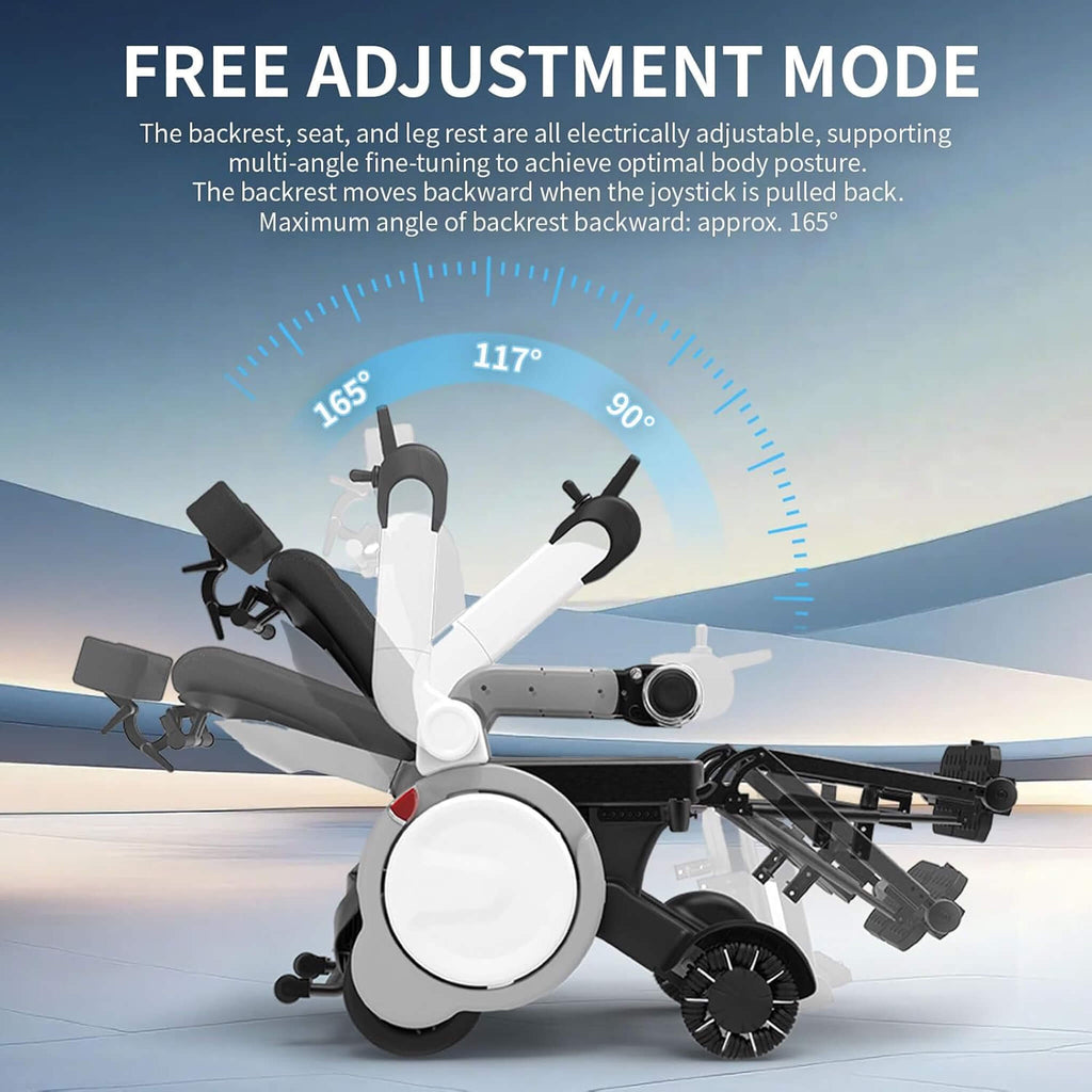 Motivo One-Touch Zero Gravity Electric Folding Wheelchair [FDA-Approved] (SAK20968) – SAKSBY WHOLESALE, view 4