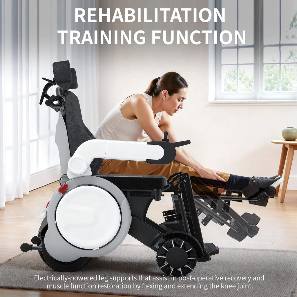 Motivo One-Touch Zero Gravity Electric Folding Wheelchair [FDA-Approved] (SAK20968) – SAKSBY WHOLESALE, view 7