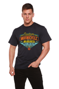 Spun Bamboo Motorcycle Garage Men's Bamboo Viscose/Organic Cotton Short Sleeve Graphic T-Shirt — main product shot