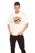 Spun Bamboo Motorcycles Garage Men's Bamboo Viscose/Organic Cotton Short Sleeve Graphic T-Shirt — main product shot