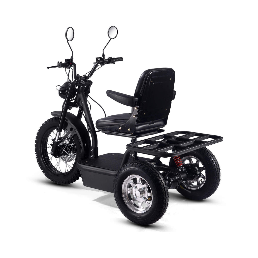 MotoTec 60V 1800W Black Three-Wheel Electric Scooter (SAK86025) – SAKSBY WHOLESALE, view 6