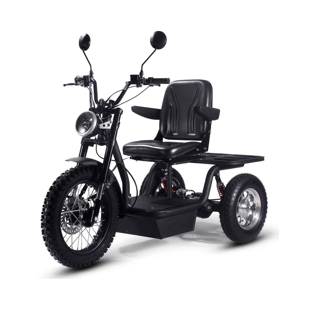 MotoTec 60V 1800W Black Three-Wheel Electric Scooter (SAK86025) – SAKSBY WHOLESALE, view 3