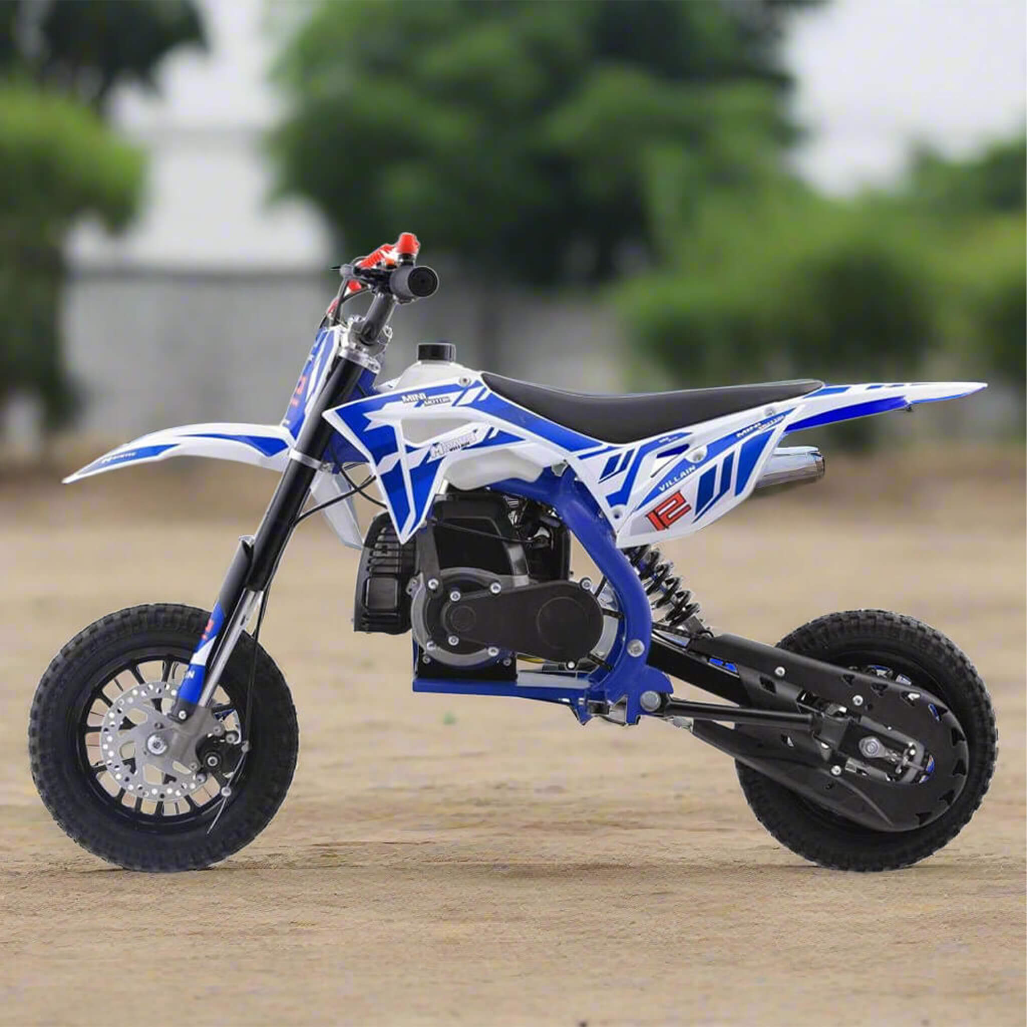MotoTec Villain 52CC 2-Stroke Kids Gas Dirt Bike (SAK59274) – SAKSBY WHOLESALE, view 3