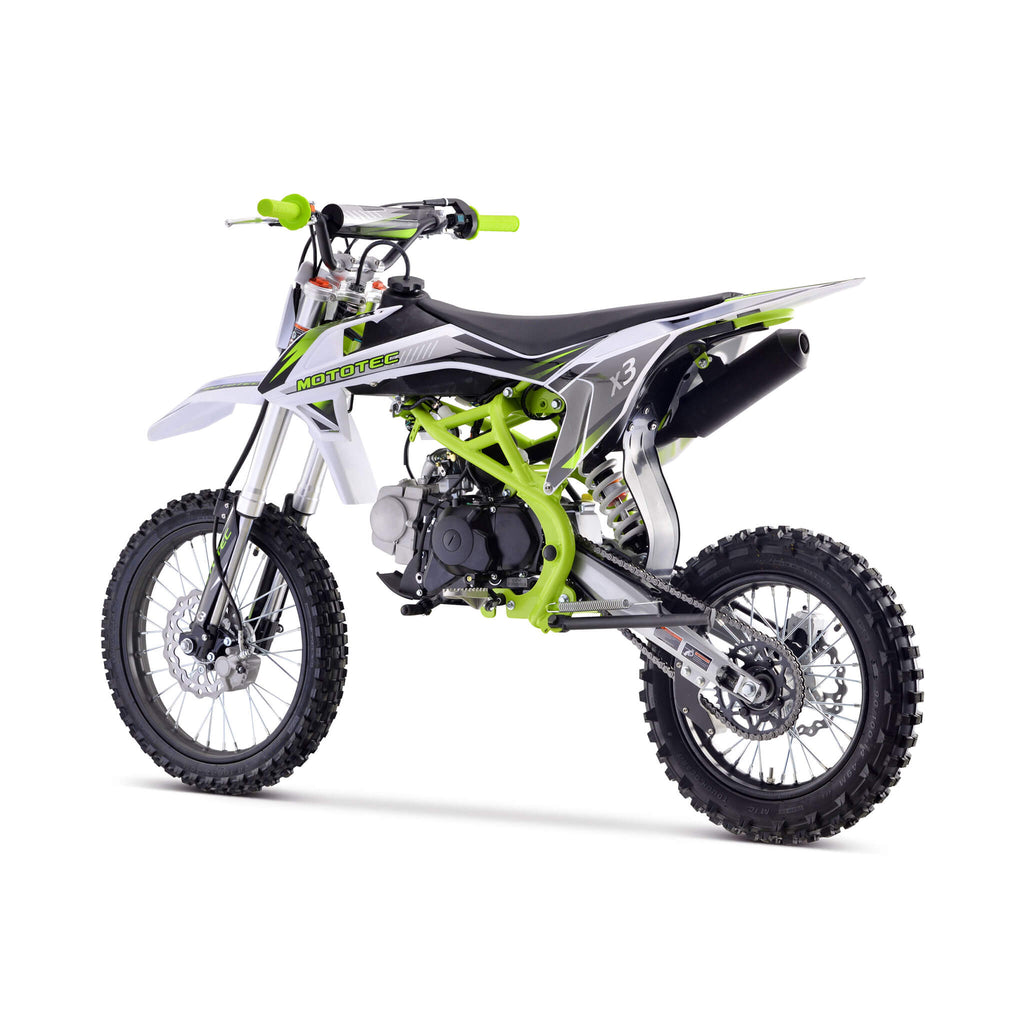 MotoTec X3 125CC 4-Stroke Green Gas-Powered Dirt Bike (SAK86035) – SAKSBY WHOLESALE, view 7
