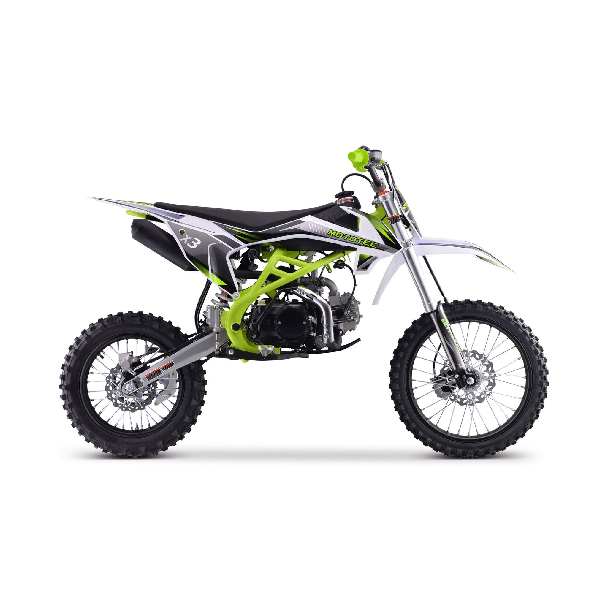 MotoTec X3 125CC 4-Stroke Green Gas-Powered Dirt Bike (SAK86035) – SAKSBY WHOLESALE, view 6