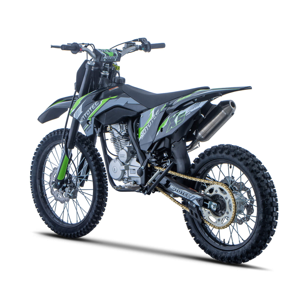 MotoTec X5 250CC 4-Stroke High-Performance Off-Road Gas Dirt Bike, Black (SAK39425) – SAKSBY WHOLESALE, view 3