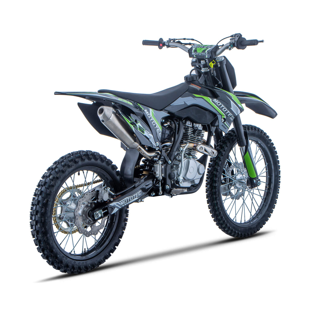 MotoTec X5 250CC 4-Stroke High-Performance Off-Road Gas Dirt Bike, Black (SAK39425) – SAKSBY WHOLESALE, view 6