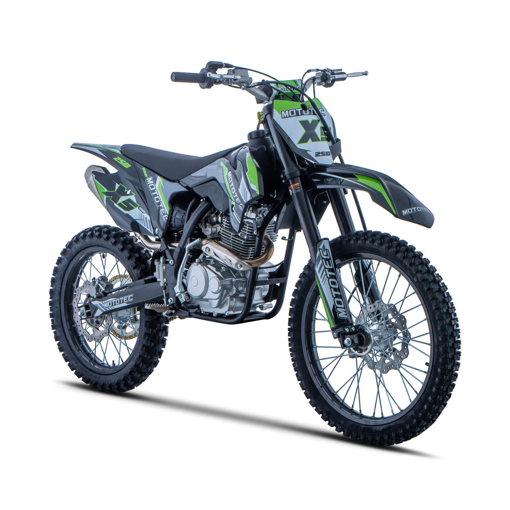 MotoTec X5 250CC 4-Stroke High-Performance Off-Road Gas Dirt Bike, Black (SAK39425) – SAKSBY WHOLESALE, view 5