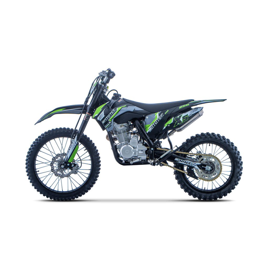 MotoTec X5 250CC 4-Stroke High-Performance Off-Road Gas Dirt Bike, Black (SAK39425) – SAKSBY WHOLESALE, view 4